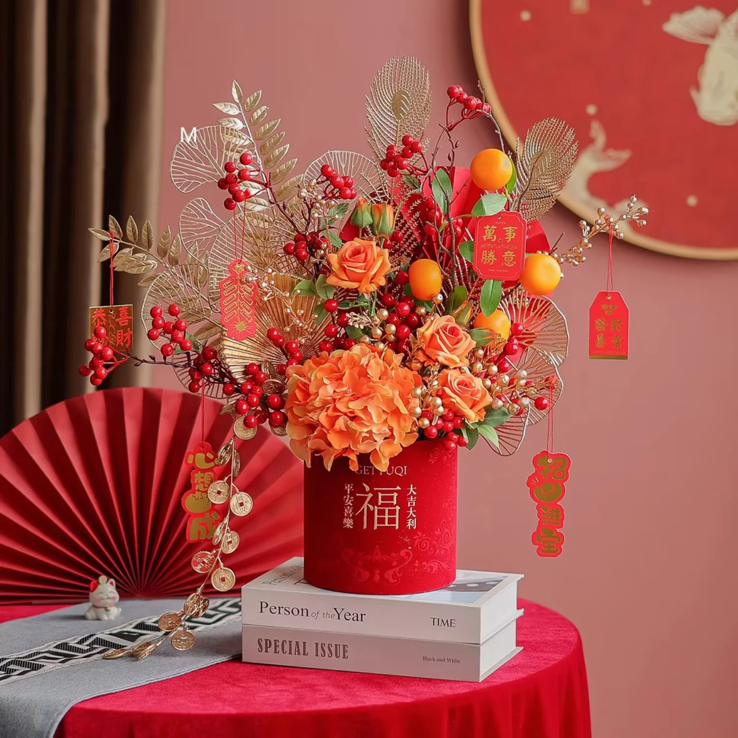 Оптовая продажа с фабрики роскошный офисный декор цветок на 2025 год вьетнамский