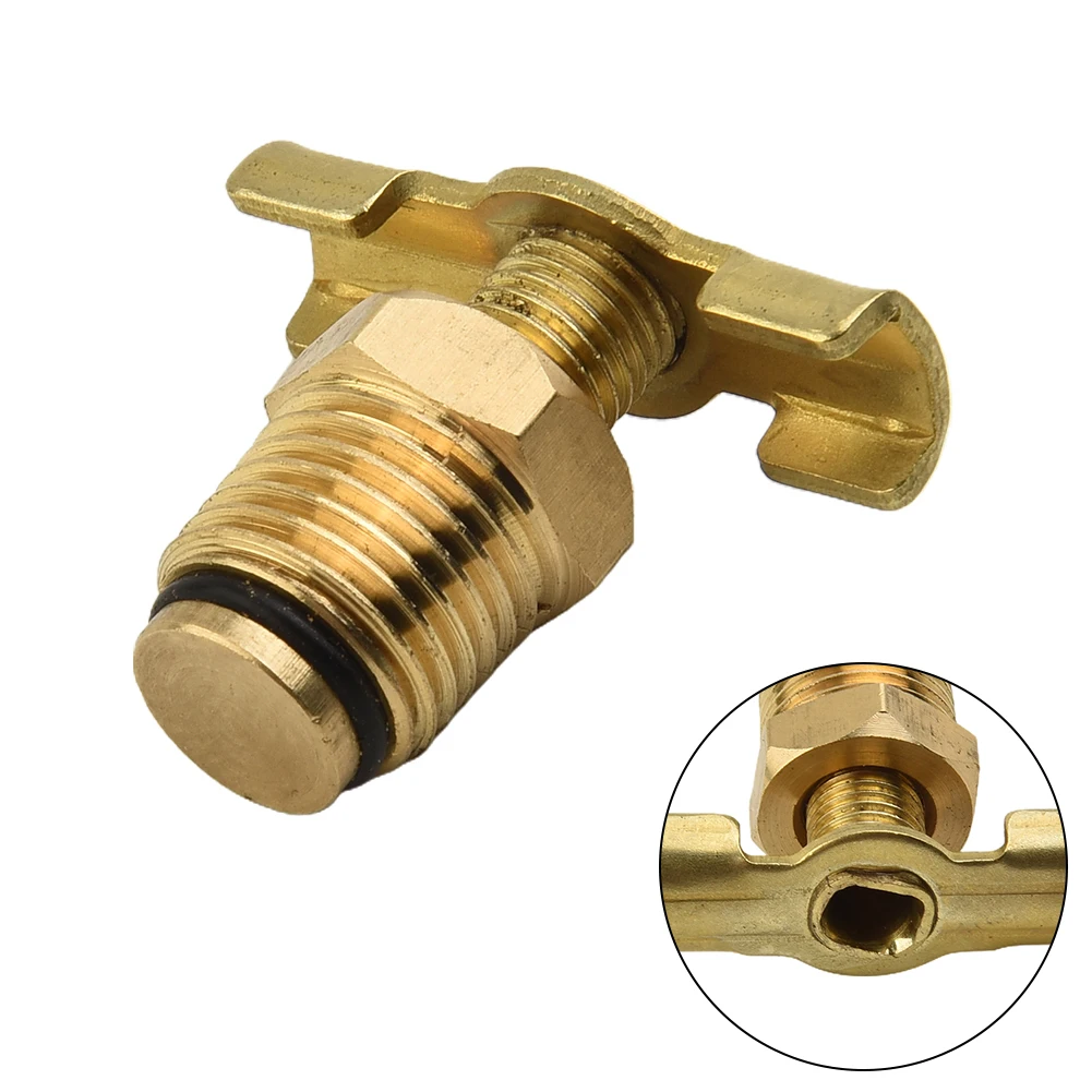 

Air Compressor Tank 1/4" BSP Drain Plug Valve/Tap/Drain Cock Tank T-handle With T-Handle With T-handle Valve Parts Air Tools