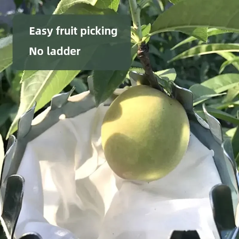 Металлический Сборщик Фруктов ZEXEF 1 Шт. Инструмент Для Сбора Вишни С Корзиной