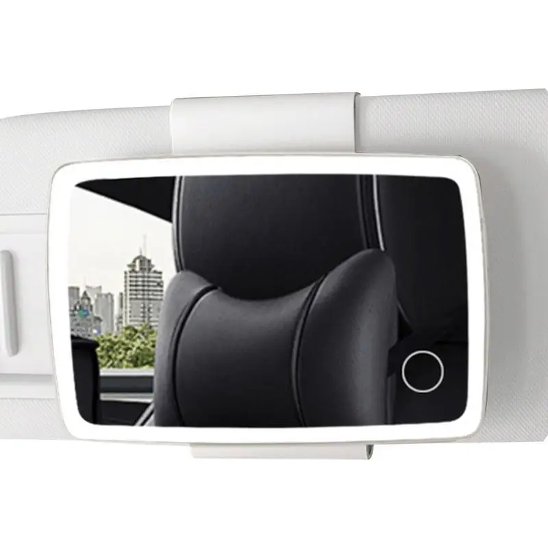 

Автомобильное Зеркало для туалетного столика, перезаряжаемое зеркало с сенсорным экраном, Автомобильное Зеркало, автомобильное косметическое зеркало со встроенным аккумулятором