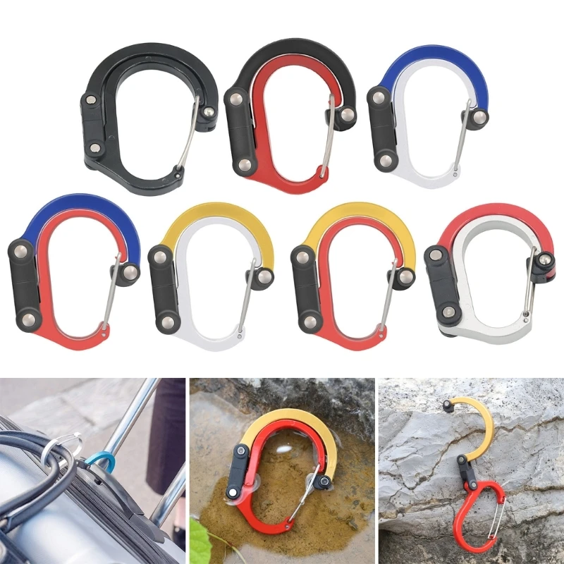 

Carabiner Clip and Hook Keyring Carabiner for Camping, Backpack, and Garage