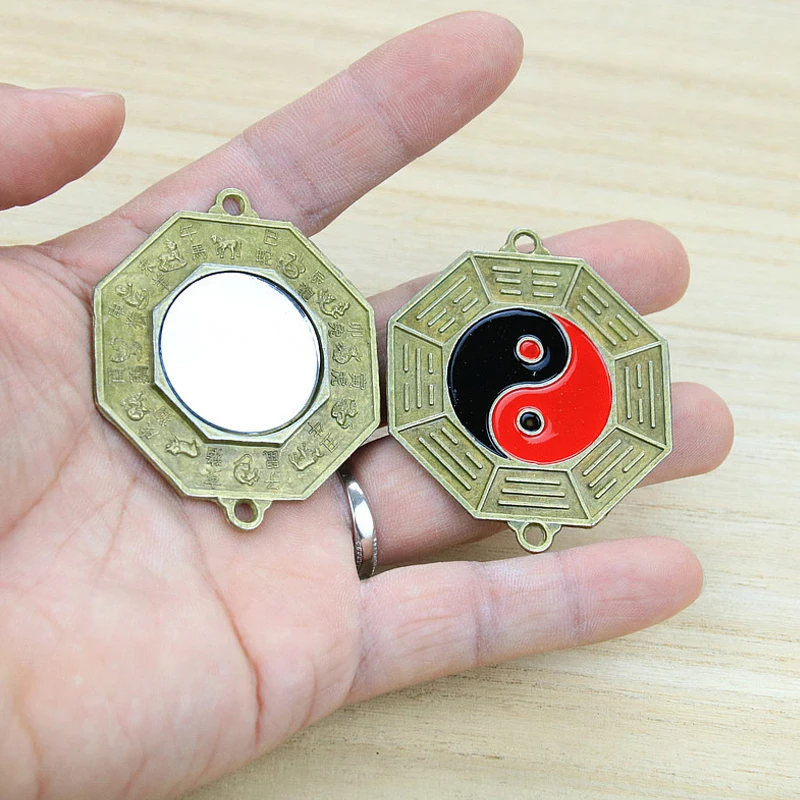 Китайское зеркало фэн-шуй 5 см маленькая зеркальная Багуа Металлические ремесла