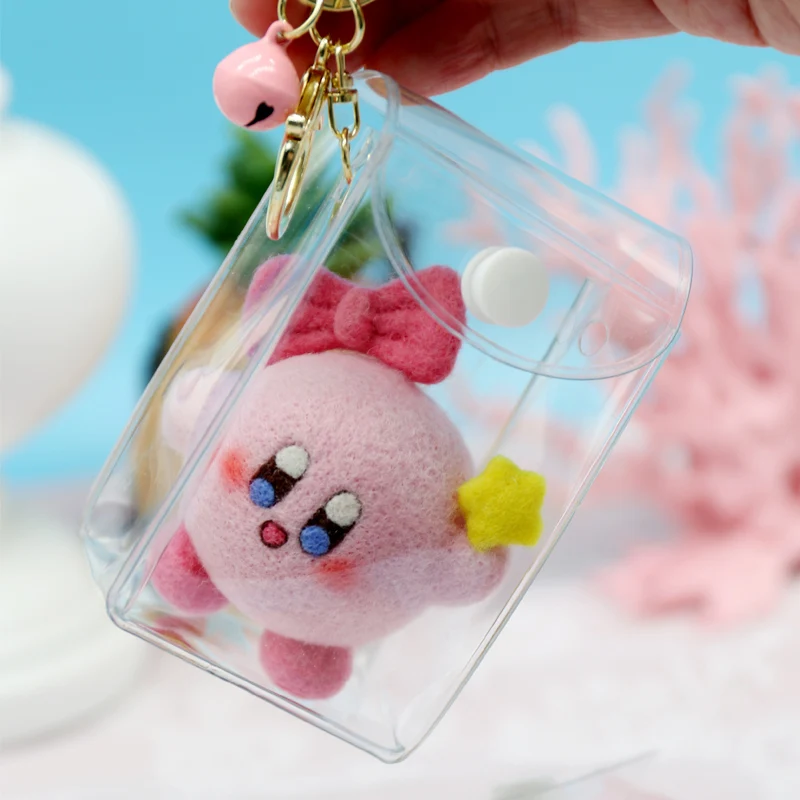 

Мультфильм Sanrioed аниме звезда Kirby Poke музыка ручной работы Diy Материал Пакет кавайная шерсть искусственная драгоценность кукла материал подарки