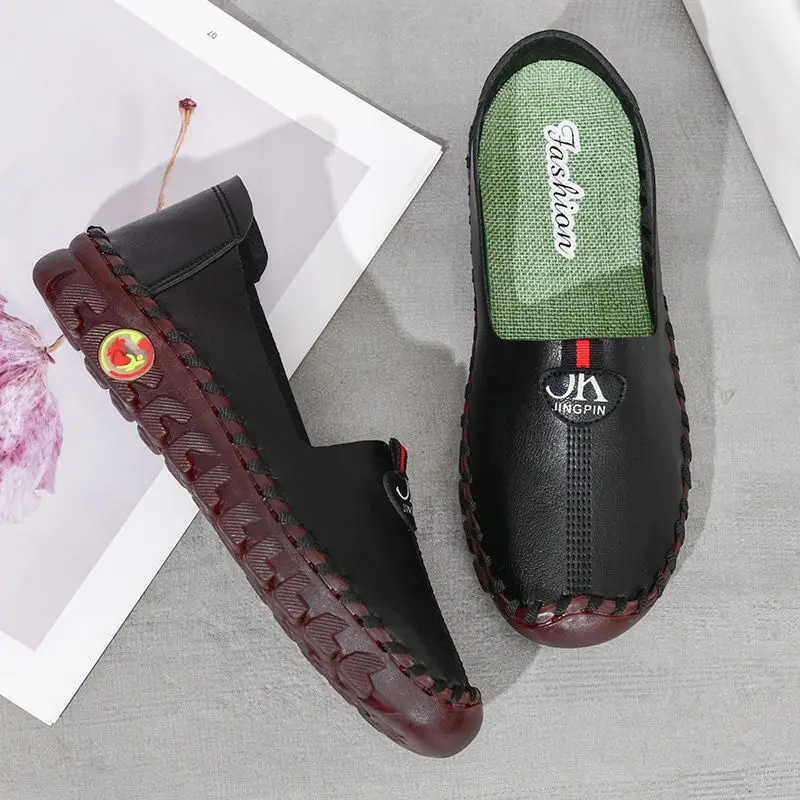 Orthopedic Shoes For Women Spring Summer Leather Moccasins Woman Waterproof Loafers Ladies Ballet Flats Comfortable Driving Shoe