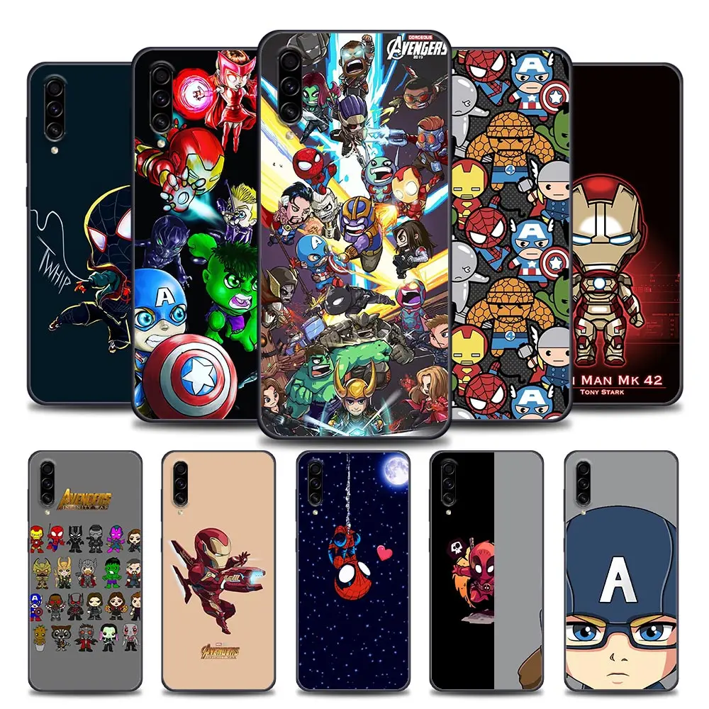 

Cute Cartoon Marvel Avengers Samsung Case for A10 e S A20 A30 A30s A40 A50 A60 A70 A80 A90 5G A7 A8 2018 Soft Silicone