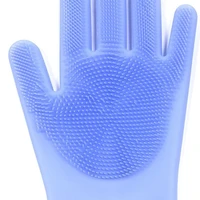 magic silicone dishwashing sponge rubber scrubbing gloves kitchen household sponge dishwashing gloves kitchen cleaning tools