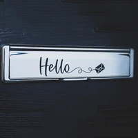letterbox label hello sticker vinyl decal postbox front heart door sticker vinyl home decor