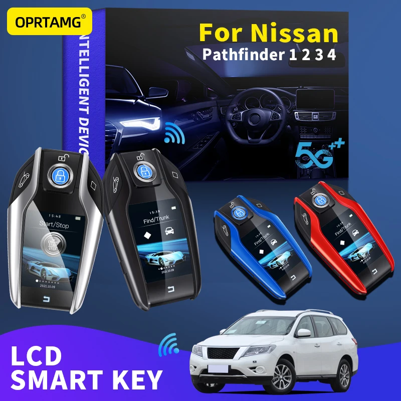 

OPRTAMG Keyles Entry Remote Car Key Modified Smart LCD For Nissan Pathfinder 1 2 3 4 1996 1997 1999 2002 2003 2010 2021 2022