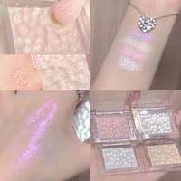 ice cubes highlighter palette shimmer powder sunset gold blue jelly gel contour brighten face body eye makeup cosmetic