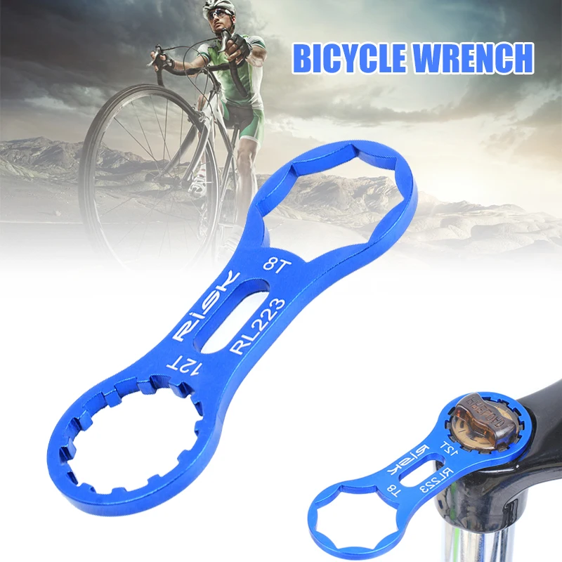 

Bicycle Front Fork Cap Wrench Disassembly Tools Aluminum Alloy Lightweight no Rust Mountain Bike Parts for XCR XCM XCT BIN