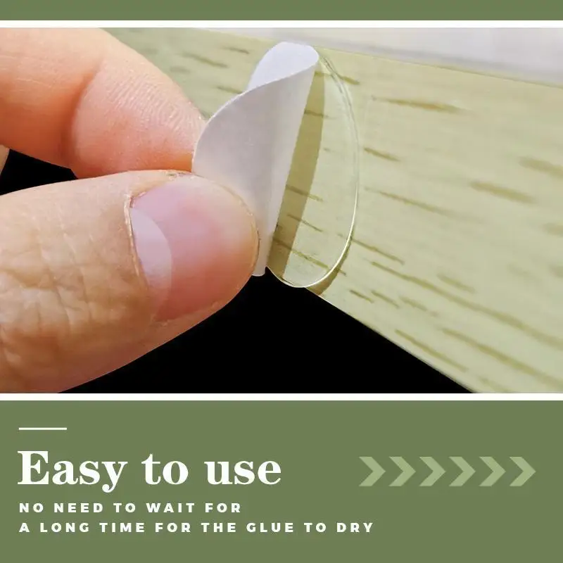 Прозрачная невидимая Двусторонняя круглая точка-клей силиконовая самоклеящаяся