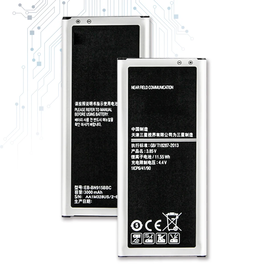 

For SAMSUNG EB-BN915BBC 3000mAh Battery For Samsung Galaxy Note Edge NoteEdge N9150 N915 N915F/D/A/T N915K/L/SN915V/G Batteria