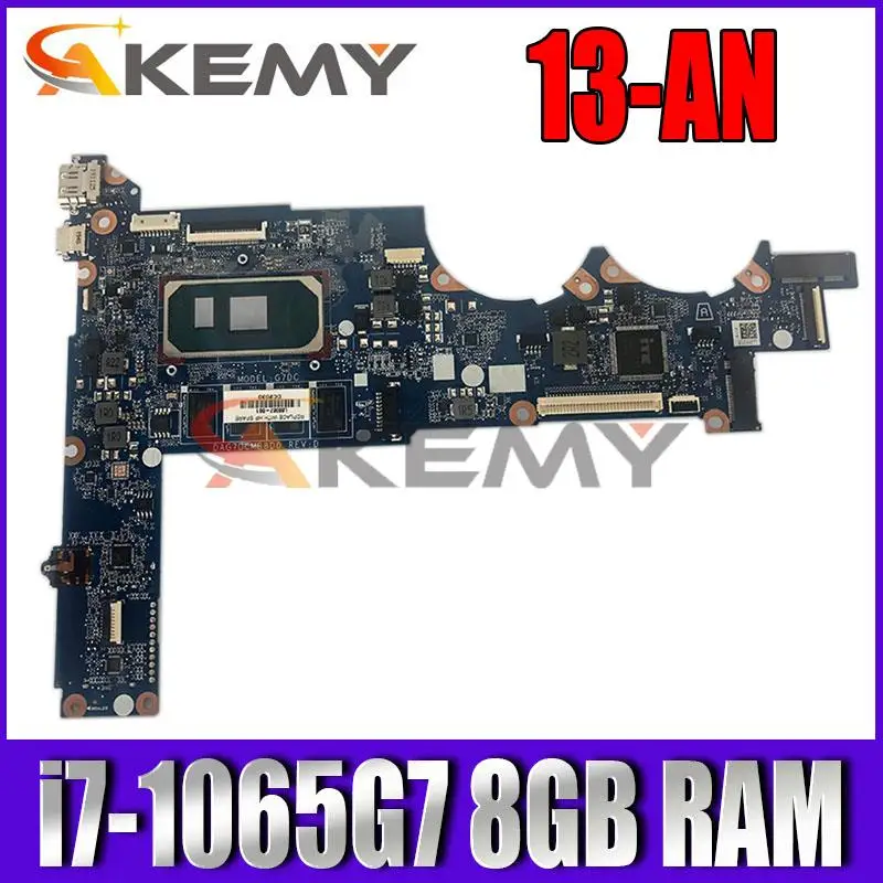 

DAG7DCMB8D0 G7D L68368-601 For HP Pavilion 13-AN Laptop Motherboard L68368-001 with i7-1065G7 CPU 8GB RAM 100% Tested OK