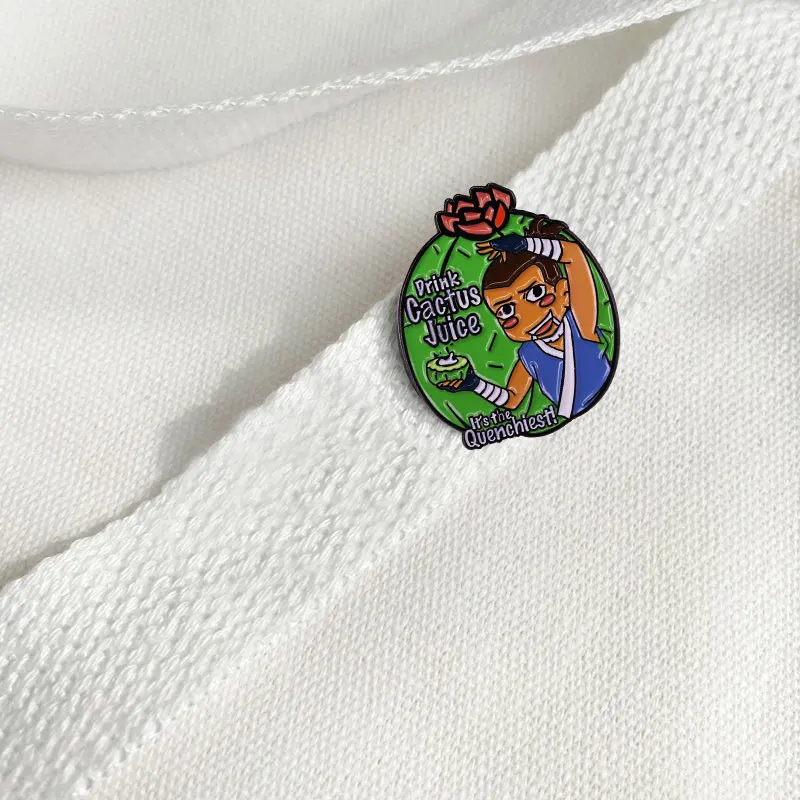 Напишите кактус сок Sokka рюкзак с нашивками эмалевые булавки Аватар Last airbдеры