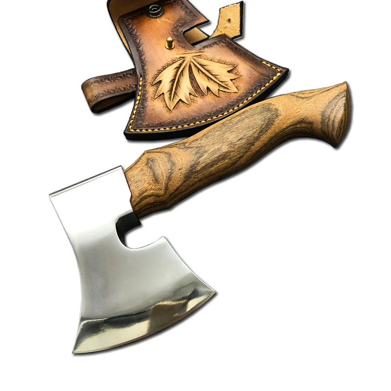 

Niman Axe Outdoor Portable Short Axe With Leather Sheath camping tools practical multi-purpose axes Hunting Tactical gear