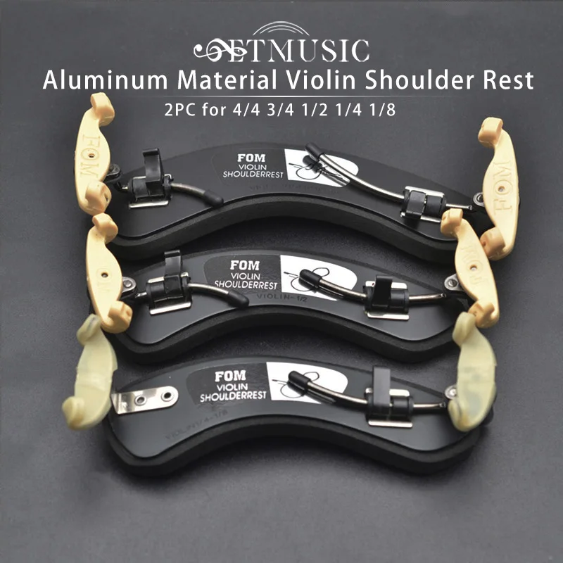 

2Pcs FOM Aluminum Material Violin Shoulder Rest ME-051/052/053 for 1/2 1/4 1/8 3/4 4/4 Fiddle Violin Accessories