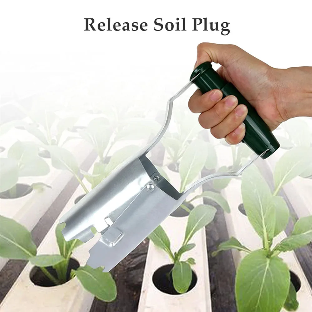 

Plants Seedling Flower Transfer Tools Stainless Steel Hole Digger Bulb Planter With Depth Mark Planting Tool For Soil Removal