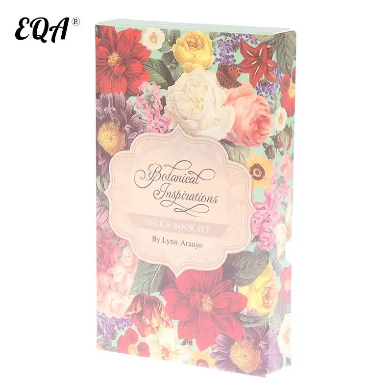 

Botanical Flower Oracle Card Friends Party Table Game Divination Fate Gameplay Tarot Deck Card Entertainment Board Game 44 Sheet