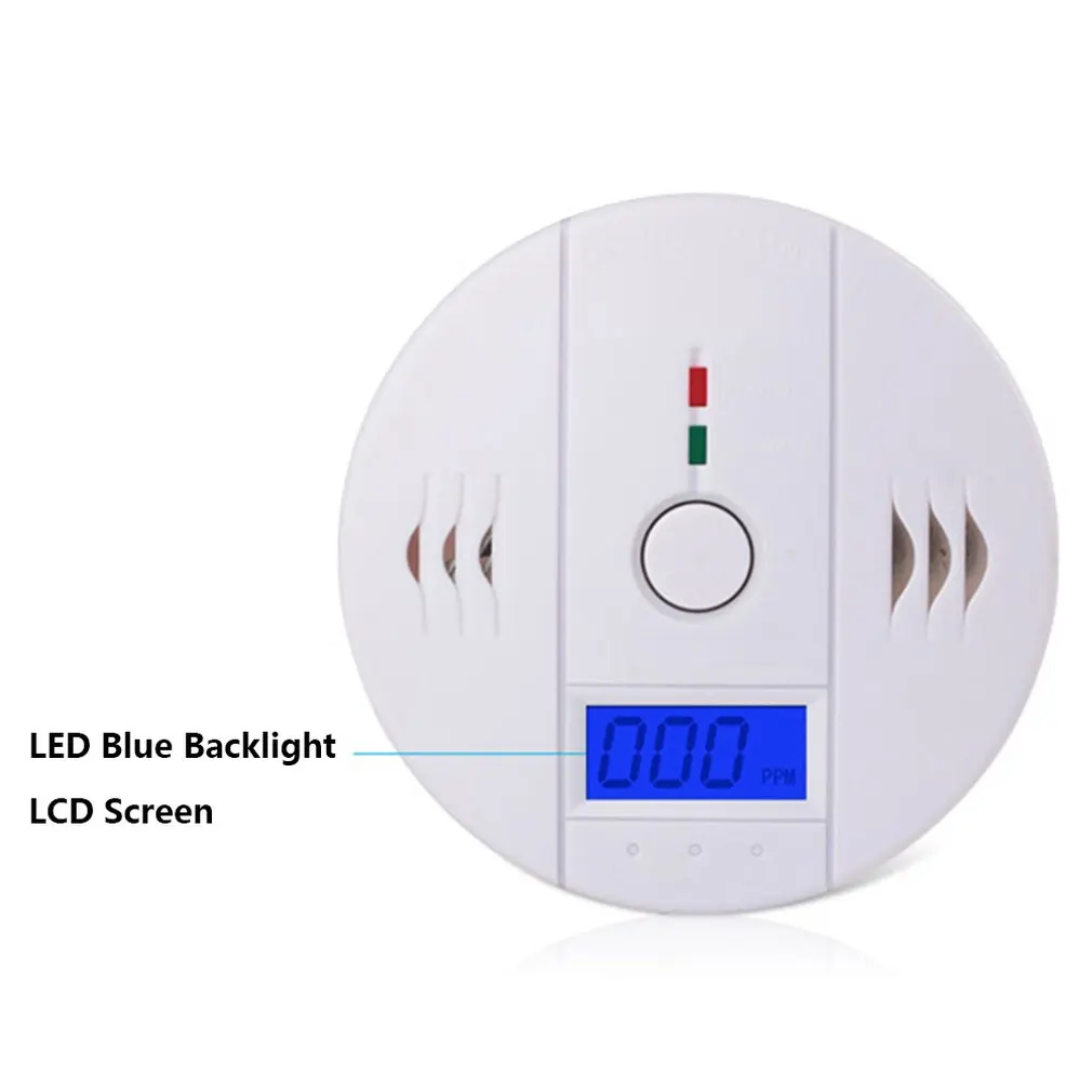 

LCD CO Sensor Work Alone Built In 85dB Siren Sound Independent Carbon Monoxide Poisoning Warning Alarm Detector CO Meter