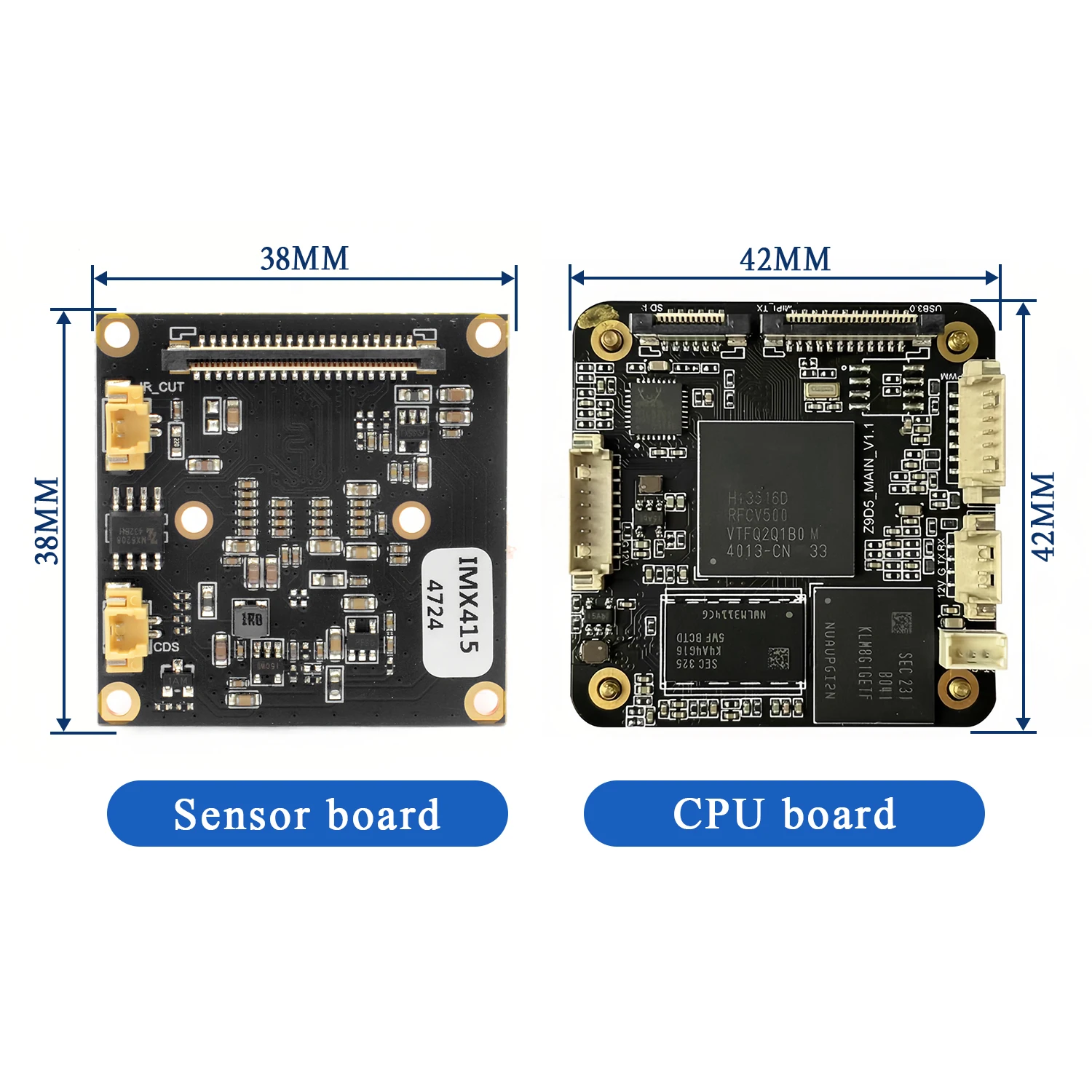 Фото Модуль IP-камеры ночного видения 2025 4K, 8MP 30FPS 3840*2160, CMOS-датчик Starvis IMX415 с чипами AI Denoise №4