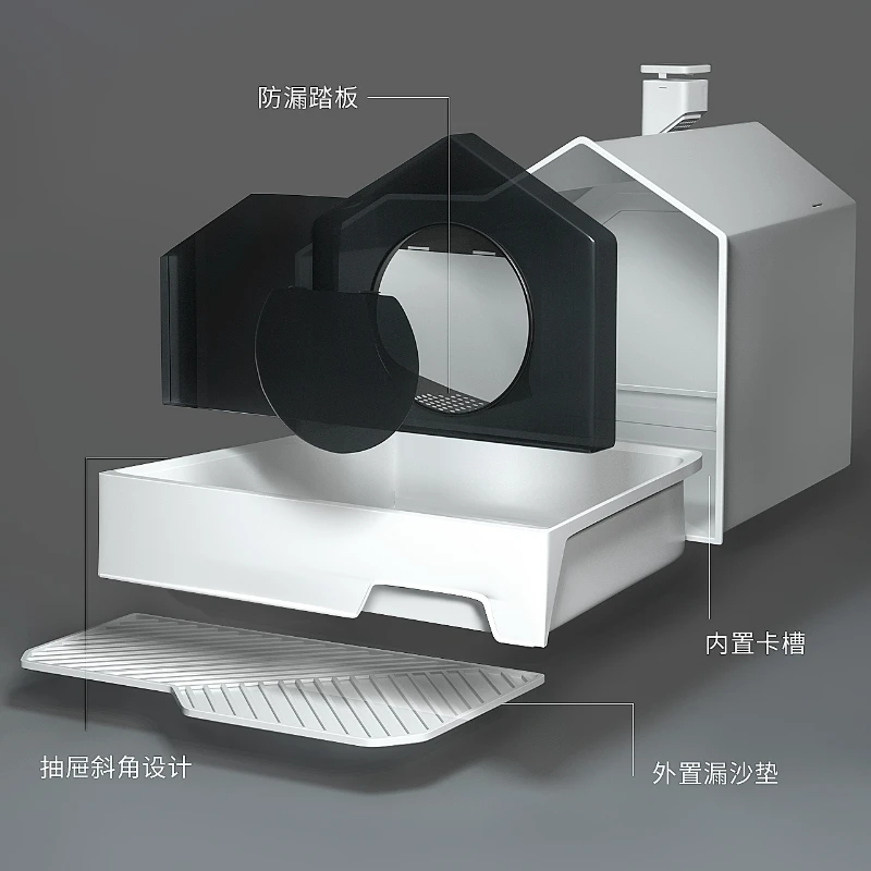 Раковина для кошачьего туалета полностью закрытая большой туалет раковина