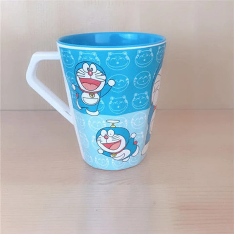 

Cartoon Cute Doraemon Pokonyan Glass with Handle Gargle Cup Cartoon Cup Tumbler Breakfast Cup