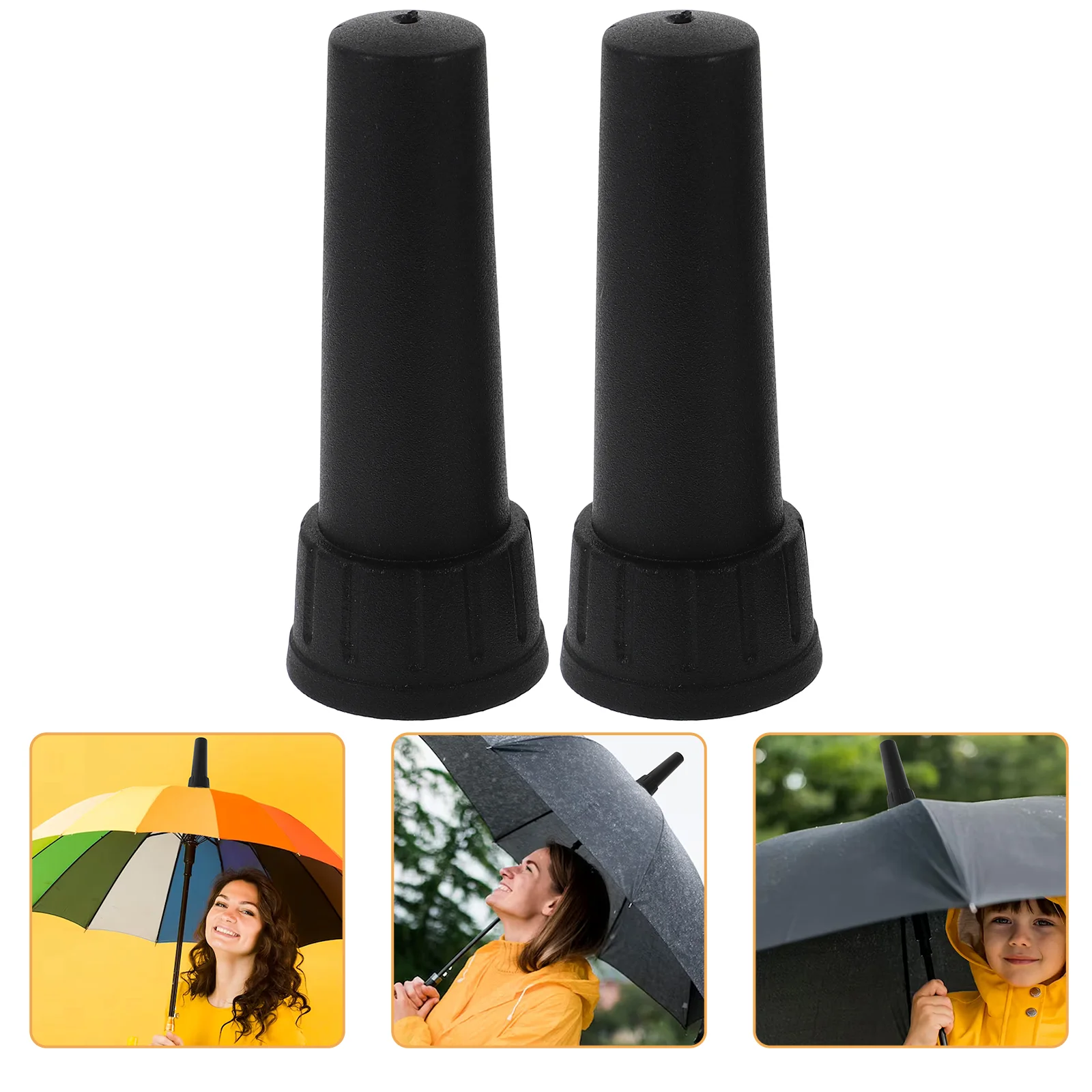 2pcs Umbrella Tip Caps Replacement Protective Umbrella Caps Sun Umbrella Accessories