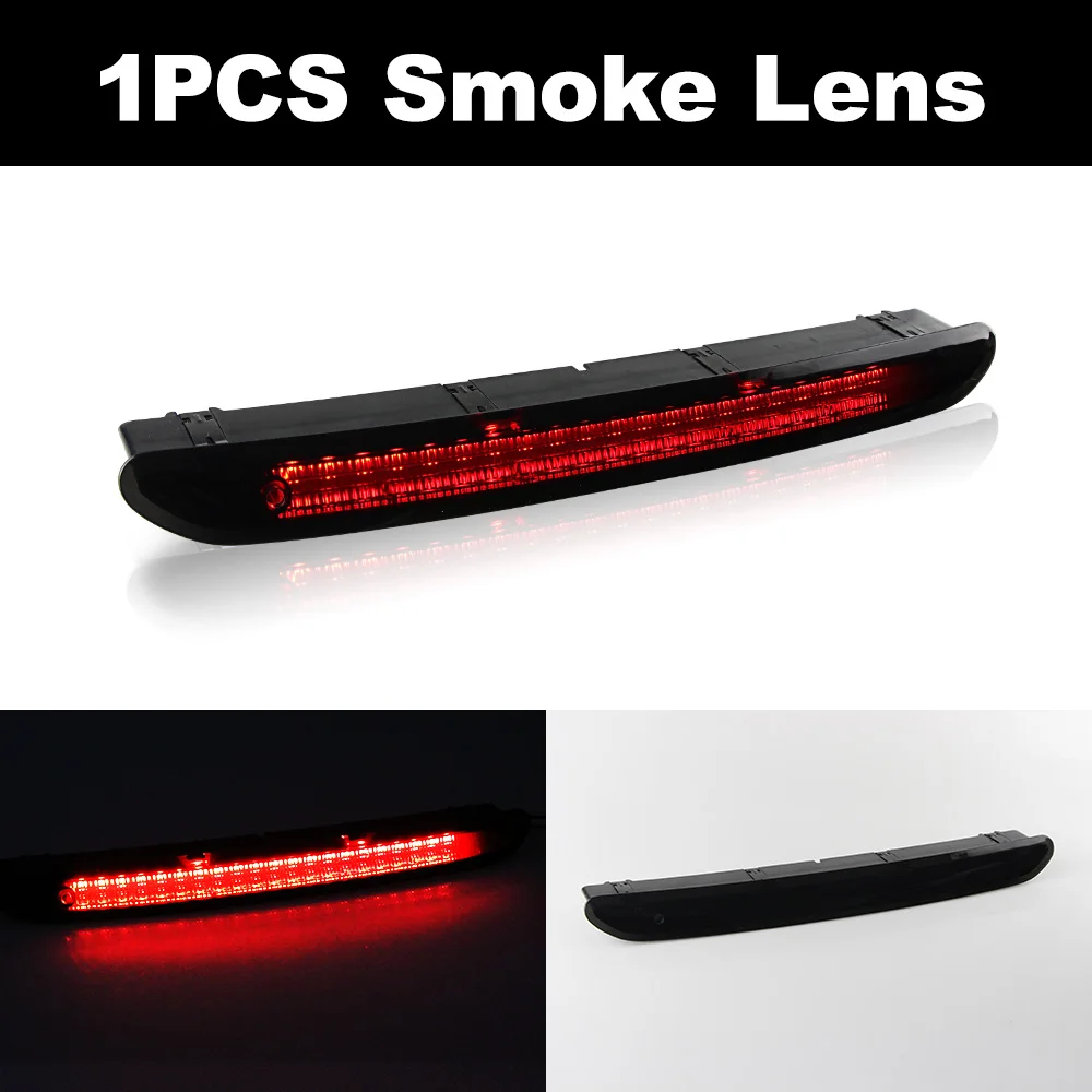 

RED дымчатые линзы, светодиодные стоп-сигналы с высоким креплением, третий стоп-сигнал для VW Tiguan 2009 2010 2011 2012 2013 2014 2015 OEM: 1K 6945097 A