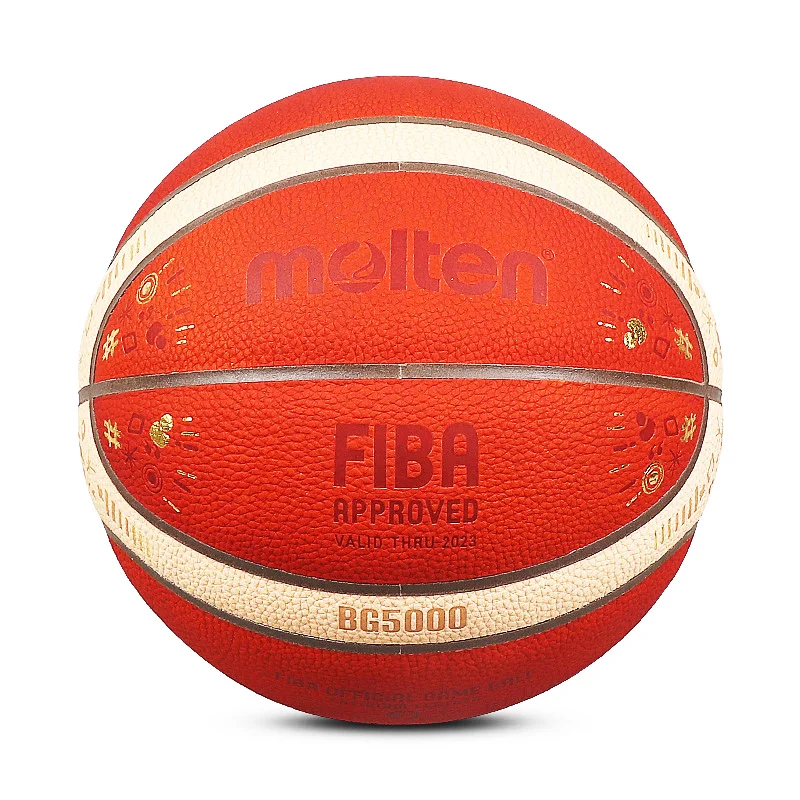 Molten Basketball Ball BG5000 Championship Official Competition Cowhide No7 for Outdoor Indoor Match Training
