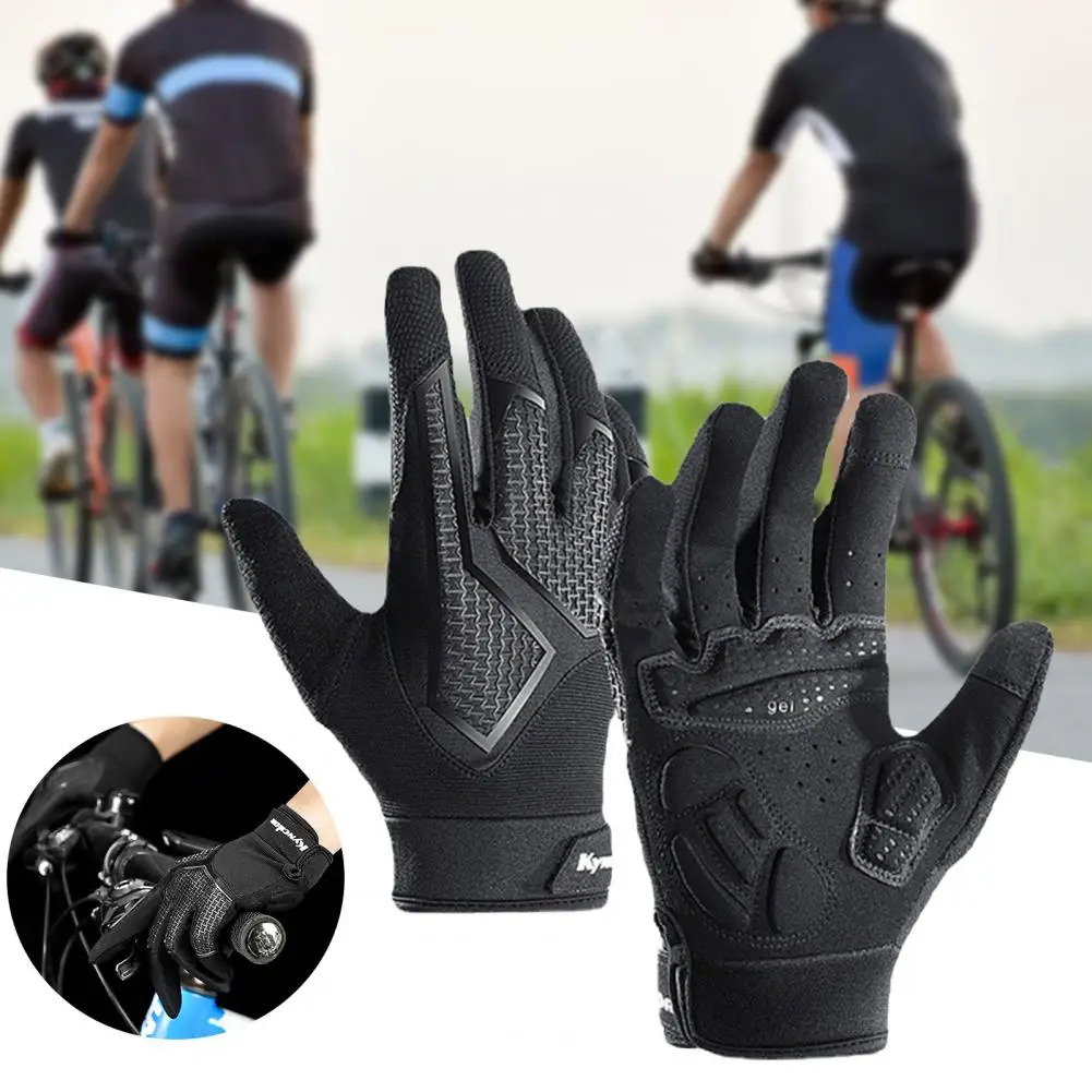 

1 Pair Good Outdoor Activities Windproof Slip-Proof Gloves Cycling Gloves No Odor Shock-Absorbing
