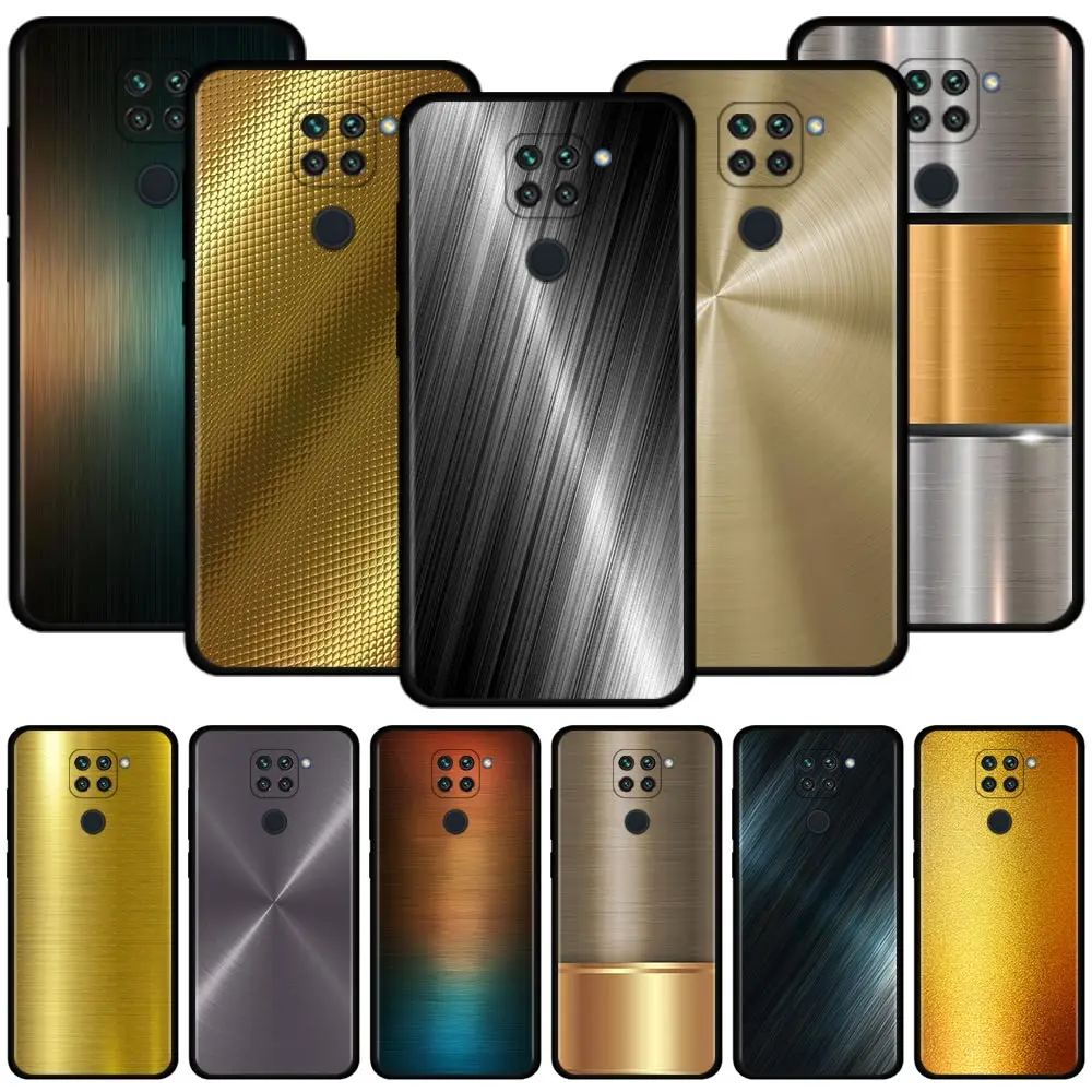 

Case For Xiaomi Redmi Note 11 8 10Pro Max 9S 9 Caso Mimic Ushed Metal Texture Note 9T 8T 8 7 Capa for redmi k40 10 9 9C 9A 8