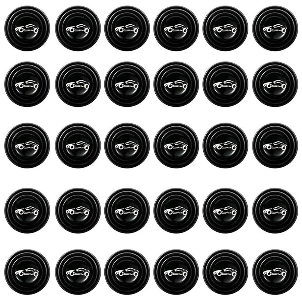 

30pcs Car Door Shock Absorber Soundproof Sticker Silent-Gasket Door Edge Guard Pad Hood Pads Universal Car Exterior Accessories