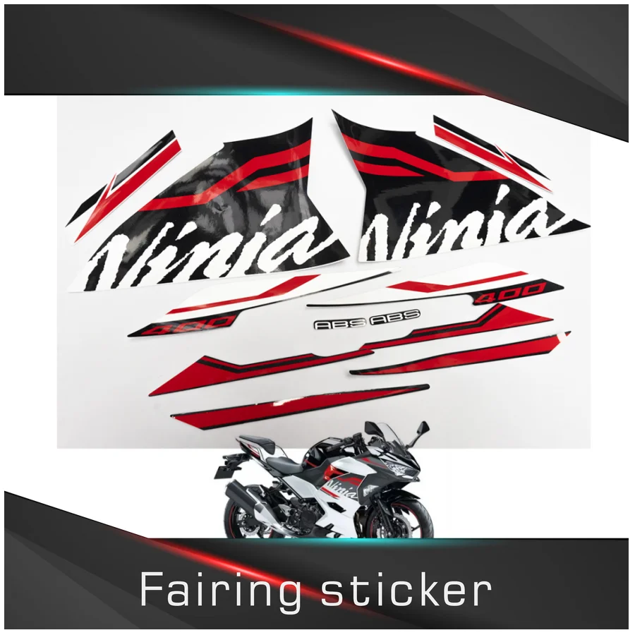 

Motorcycle Whole Car Fairing Sticker Decals Kit for NINJA400 NINJA 400 2023