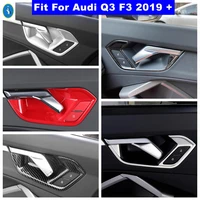 car styling stainless steel inner door handle cover trim frame sticker chrome interior accessories for audi q3 f3 2019 2022