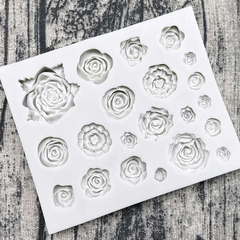 Силиконовая форма в виде цветка розы пиона Маргаритки