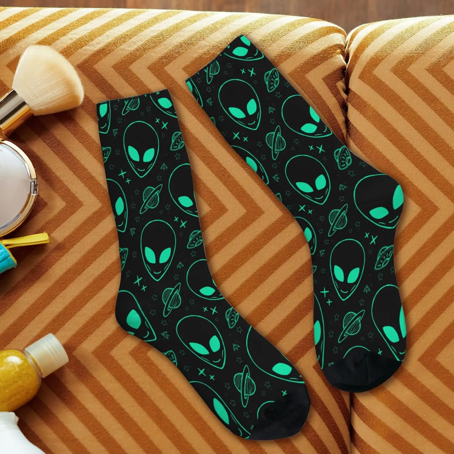 Крутые носки с НЛО для мужчин и женщин подарочные новинки Crew Crazy Tube взрослых