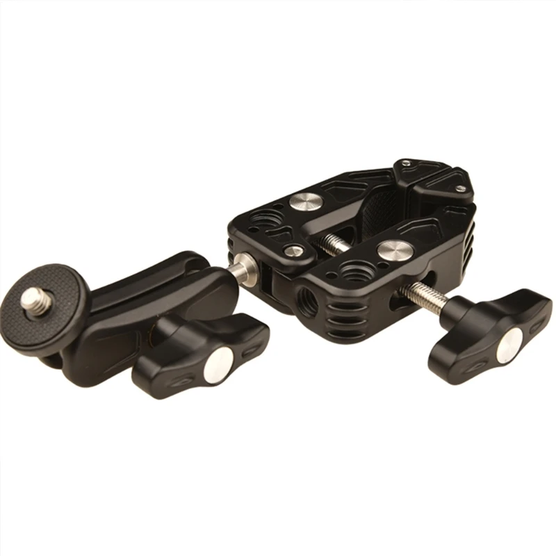 

Супер Зажим для камеры с креплением мониторов 360 градусов шаровая Головка Волшебная рукоятка двойная шаровая Головка адаптер с резьбой 1/4 дюйма для DSLR