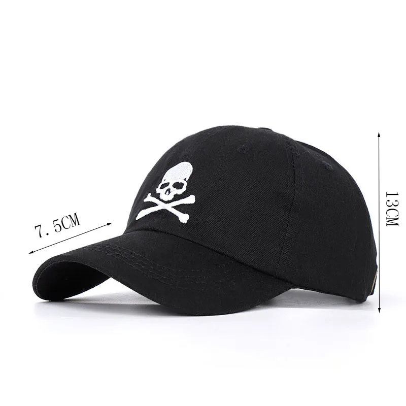 Cool Men Women Skull Print Embroidery SunShade Baseball Cap Summer Outdoor Sport Sunscreen Mesh Punk Hip Hop Adjustable Hat P55 images - 6