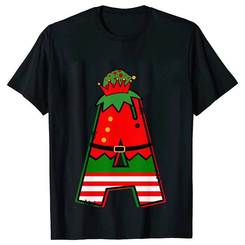 Женская футболка с круглым вырезом коротким рукавом и принтом алфавита