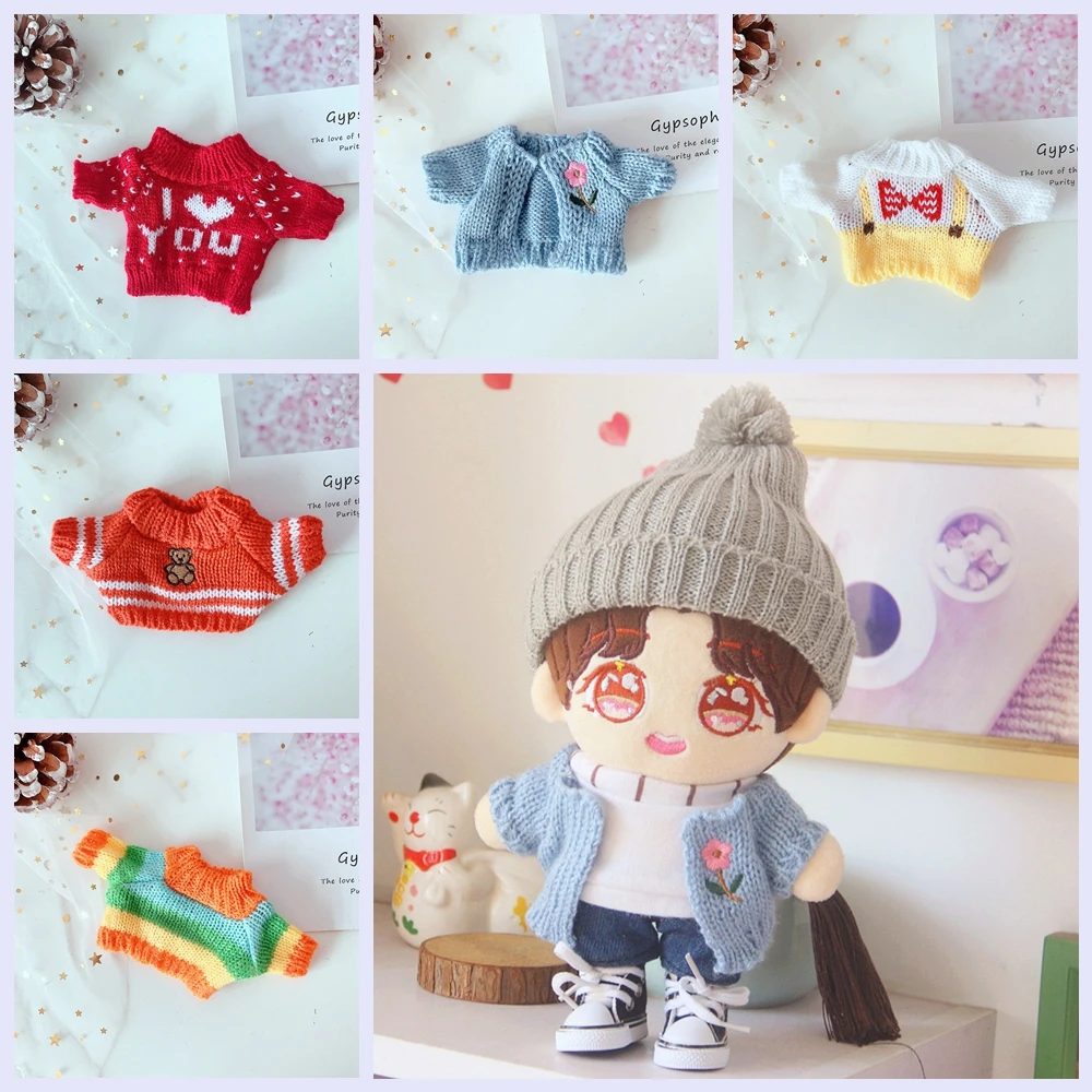 12 Pattern Knitted Sweater  For EXO Doll 20cm Handmade Doll Doll  Accessories Doll Clothes