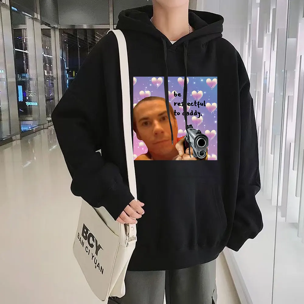 

Baka Spencer Graphics Print Hooded Men's Hip Hop Oversized Sweatshirt Winter Long Sleeves Loose Harajuku Streetwear Hoodies