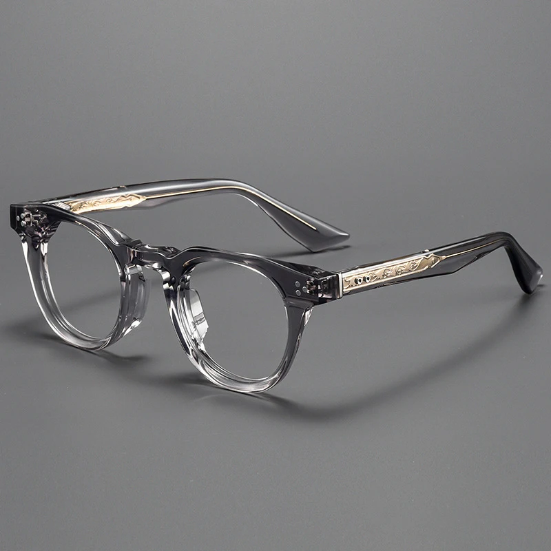 Японская круглая оправа для очков ручной работы мужские ретро ацетатные очки