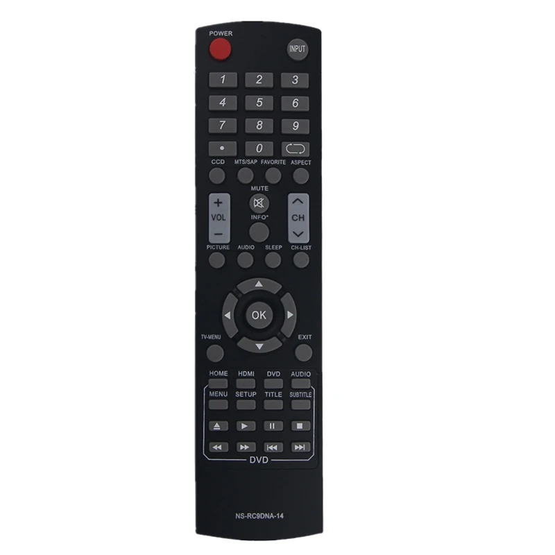 

Пульт дистанционного управления для телевизоров INSIGNI светодиодный TV/DVD NS24DD220NA16 NS-RC9DNA-14 NS24ED310NA14 NS20ED310NA15