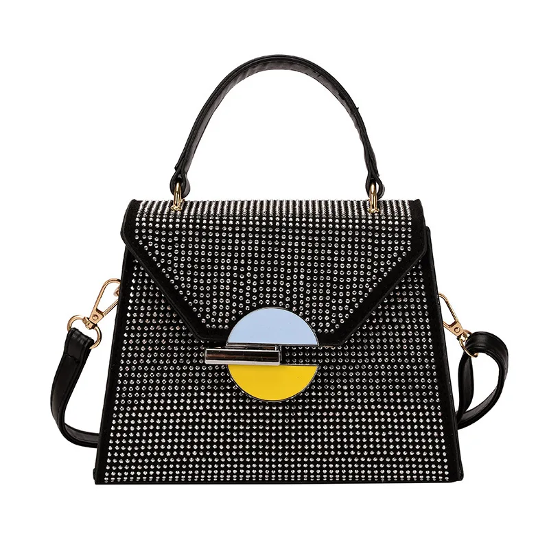 Брендовые дизайнерские сумки и кошельки со стразами женские через плечо новинка