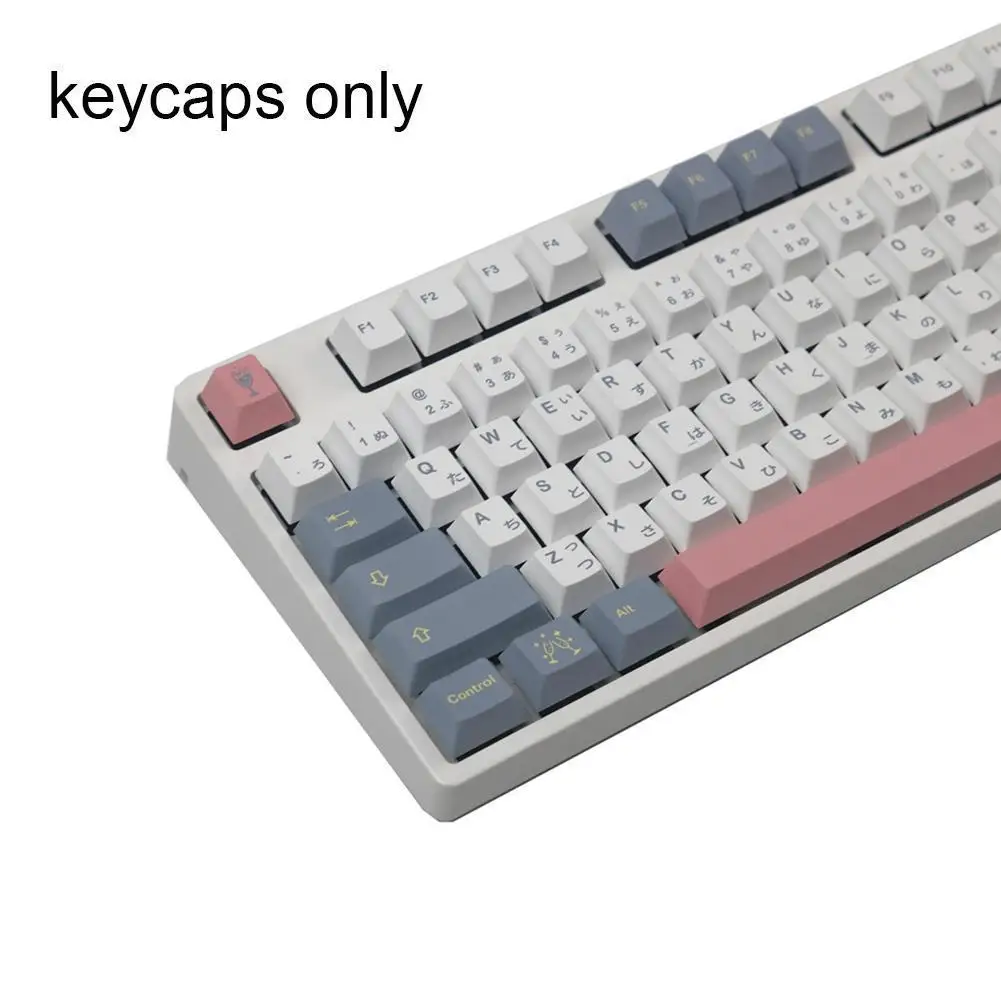 

142 Key GMK Peach Dream Keycap Personality PBT Sublimation Mechanical Keyboard Keys Cute MOMO Yume Original 7U Full Set