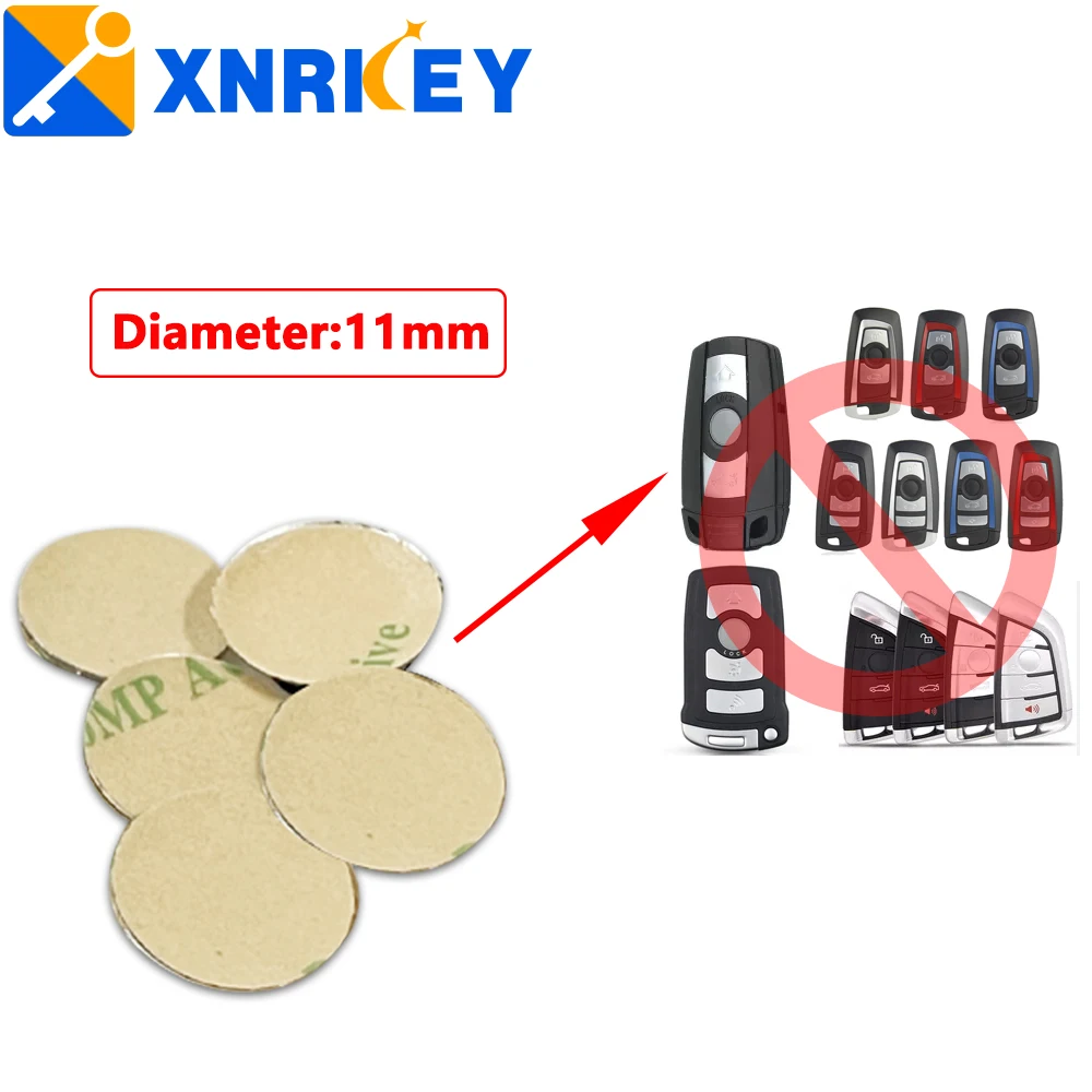 

XNRKEY 11mm Car Key Logo Replacement for BMW 3 Series 5 Series 7 Series Z4 X3 X4 X5 X6 Remote Key Badge Emblem Logo