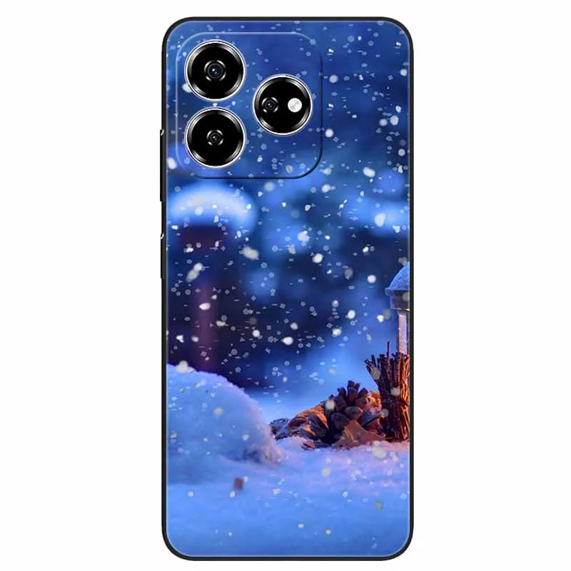 Для ZTE Axon 60 4G Защитный чехол-бампер Черный силиконовый мягкий чехол из ТПУ для Axon60