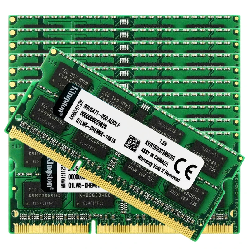 

50PCS DDR3 Ram 4GB 8GB 16G Laptop Memories PC3 12800 10600 8500 1600 1066 1333 MHZ 240Pin SODIMM Memory Memoria Ddr3L RAM
