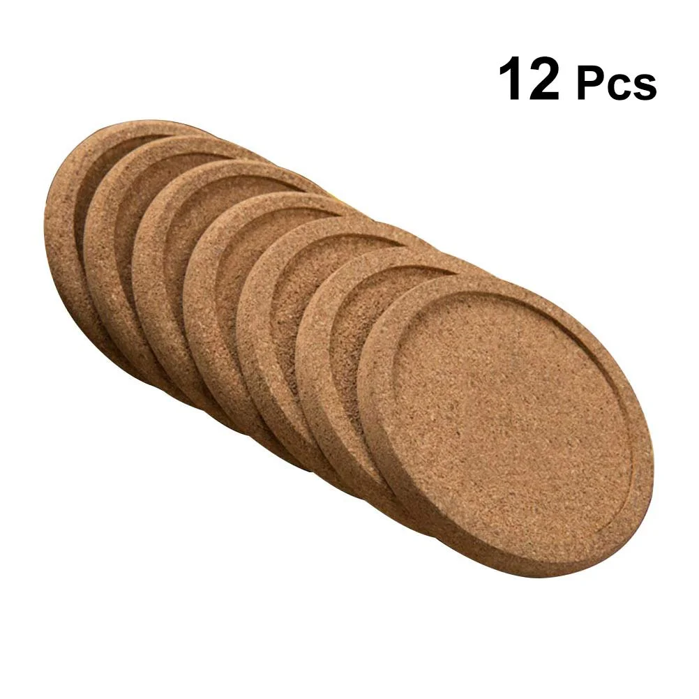 

12 Cork Coaster Saucers for Indoors Holiday Coaster Coaster Coasters Pot