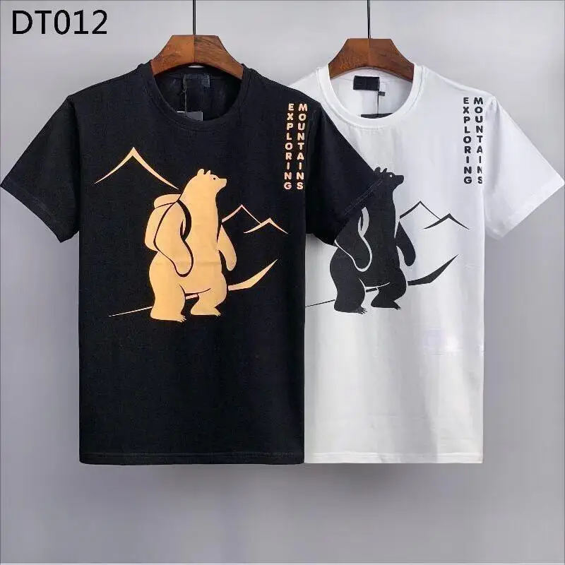 

Men's Letter Short Sleeve T-Shirt Casual Trendy Top Tees DT012
